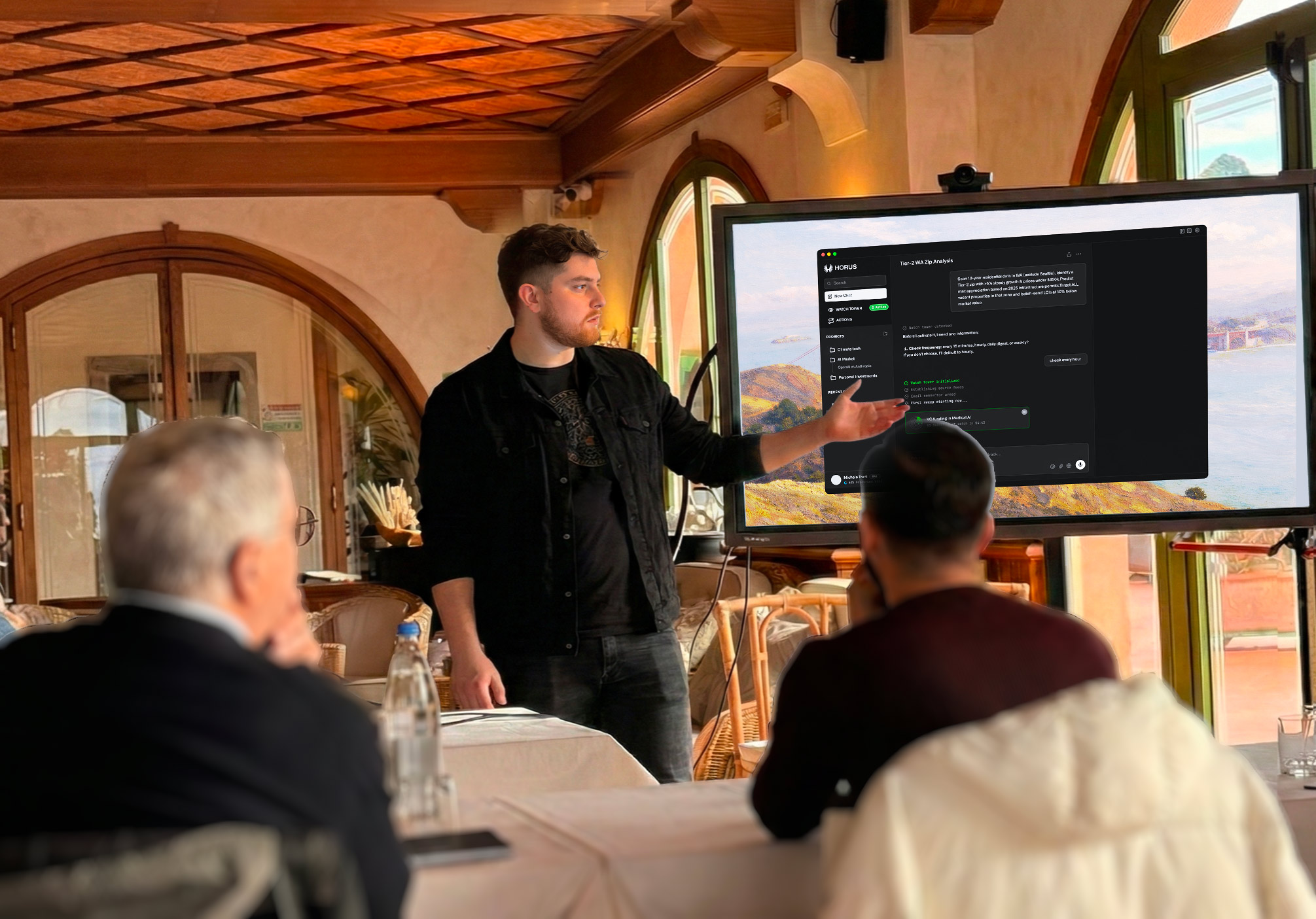 Michele Trani presenting Horus